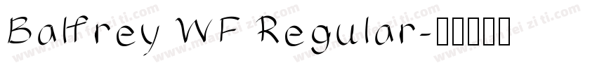 Balfrey WF Regular字体转换